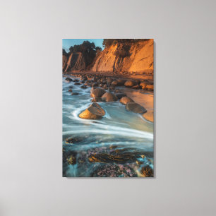 Impressão Em Tela Onda pela praia, Califórnia