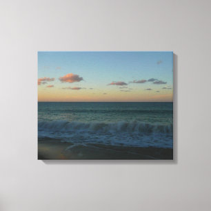 Impressão Em Tela Ondas caindo na paisagem de Sunset Beach