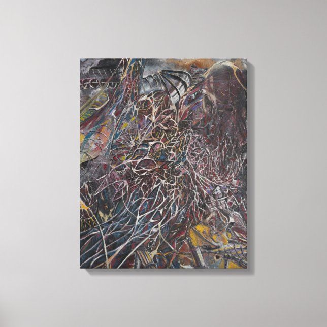 Impressão Em Tela Ondas cerebrais 2014 (Frente)