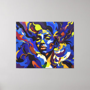 Impressão Em Tela Ondas de Si Próprio