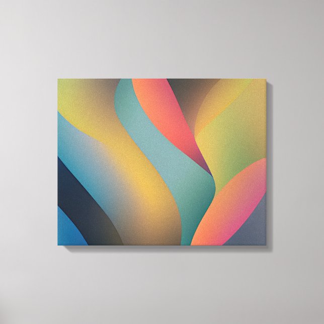 Impressão Em Tela Ondas e ventos abstrato 29 (Frente)