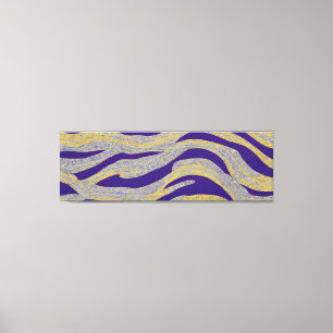 Impressão Em Tela Ondas Fracionadas de Capa de abstrato 13