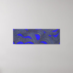Impressão Em Tela Ondas Fracionadas de Capa de abstrato 18