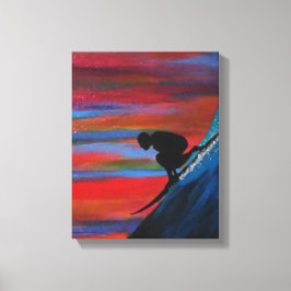 Impressão Em Tela Ondas grandes