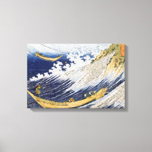 Impressão Em Tela Ondas oceânicas, Katsushika Hokusai