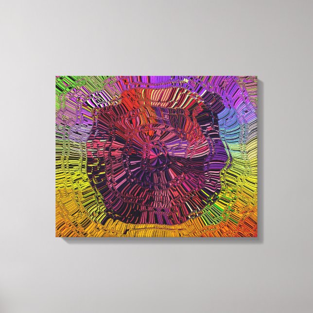 Impressão Em Tela Ondas Radiantes (Frente)