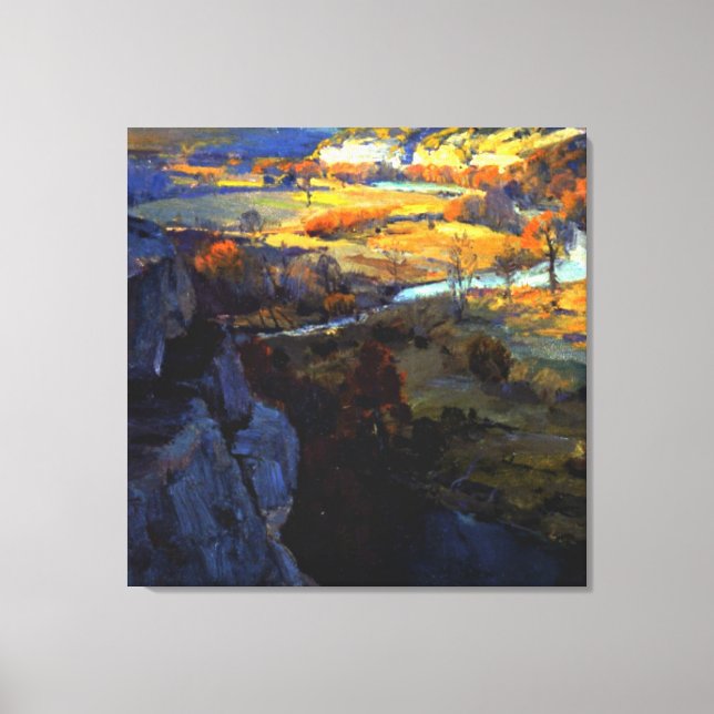 Impressão Em Tela Onderdonk - Banheiras no rio Guadalupe (Frente)