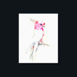 Impressão Em Tela Ópera Cockatoo<br><div class="desc">Ópera Cockatoo I de Jennifer Goldberger. Uma cockatoo tropical em estilo aquarela é tocada num galho. | 164119Z</div>