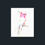 Impressão Em Tela Ópera Cockatoo<br><div class="desc">Ópera Cockatoo I de Jennifer Goldberger. Uma cockatoo tropical em estilo aquarela é tocada num galho. | 164119Z</div>