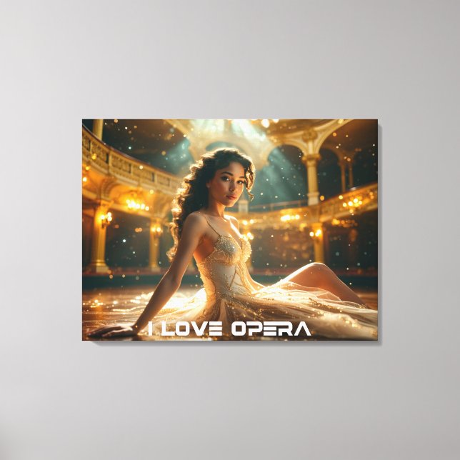 IMPRESSÃO EM TELA OPERA - I LOVE OPERA (Frente)