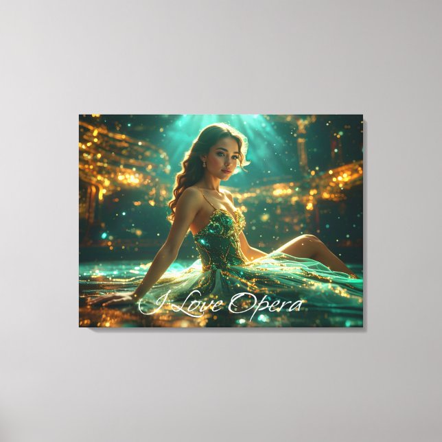 IMPRESSÃO EM TELA OPERA - I LOVE OPERA (Frente)