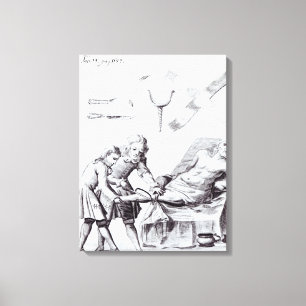 Impressão Em Tela Operação cirúrgica para amputar uma perna