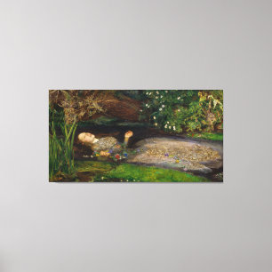 Impressão Em Tela Ophelia, c. 1852 apresentada por Sir John Everett