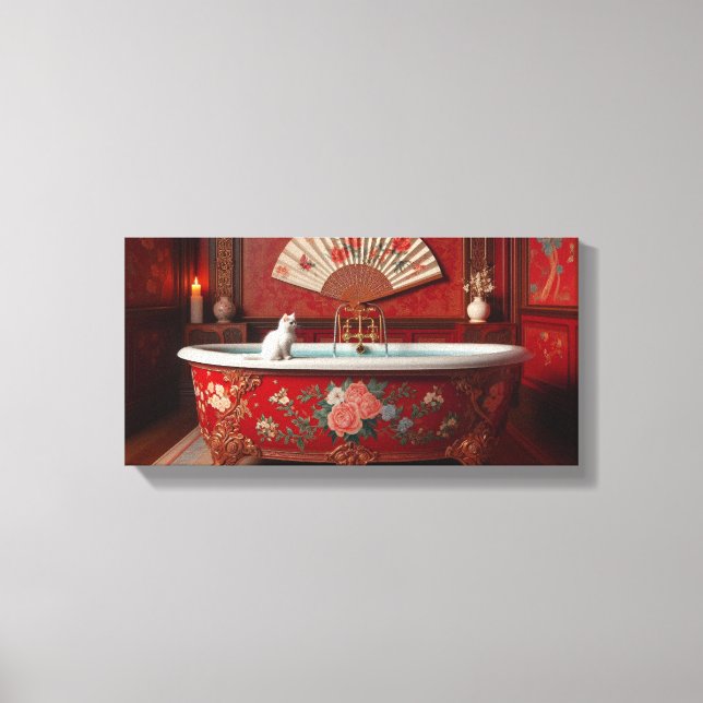 Impressão Em Tela Ophelia Toma Um Banho (Frente)