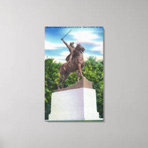 Impressão Em Tela Opinião austero da estátua do Gen John