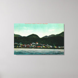 Impressão Em Tela Opinião da cidade de Ketchikan, Alaska do navio a