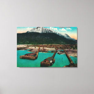 Impressão Em Tela Opinião da cidade de Skagway, AlaskaSkagway, AK