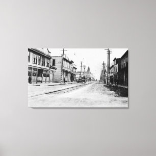 Impressão Em Tela Opinião da cidade de Skagway, fotografia de Alask