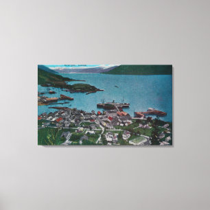 Impressão Em Tela Opinião da cidade de Wrangell, AlaskaWrangell, AK