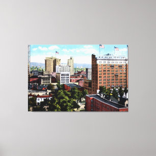 Impressão Em Tela Opinião da skyline de Birmingham Alabama