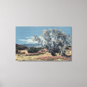 Impressão Em Tela Opinião do Mt. San Gorgonio, árvores de fumo