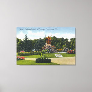 Impressão Em Tela Opinião do parque de Washington os reis Fonte,