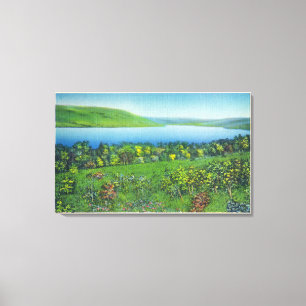 Impressão Em Tela Opinião do ponto do Seneca do lago