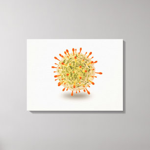 Impressão Em Tela Opinião microscópica o vírus de herpes 2