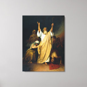 Impressão Em Tela Oração de Moisés, pintura de arte.