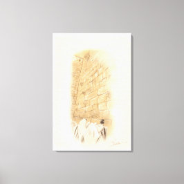 Impressão Em Tela "Oração" Kotel Cidade Velha Jerusalém Pintor de Ar