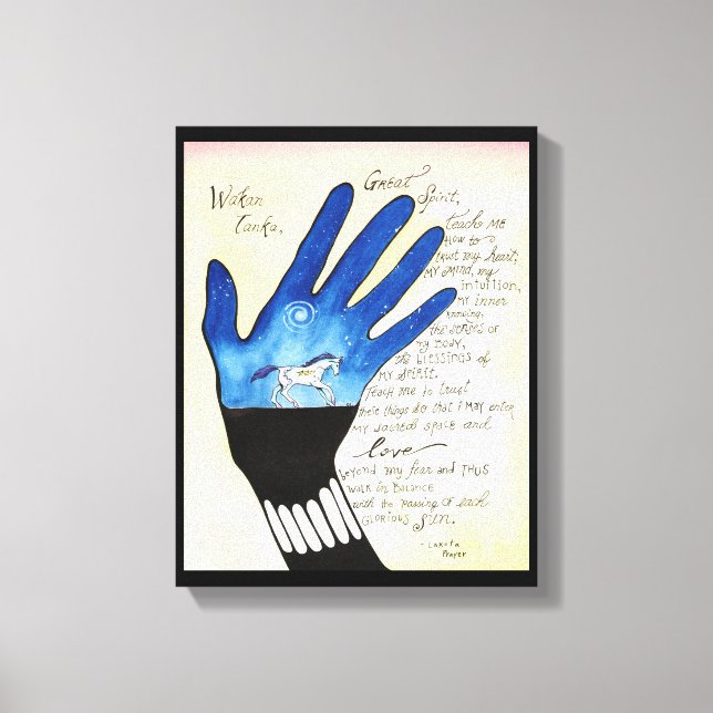 Impressão Em Tela "Oração Lakota" (Frente)