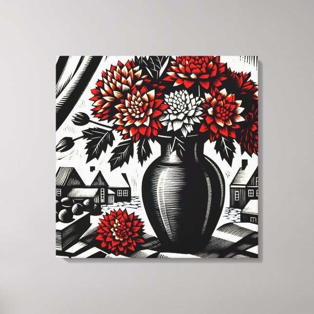 Impressão Em Tela Orange Blossoms (Frente)