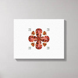 Impressão Em Tela Orange Gemstone Diamond Art, Orange