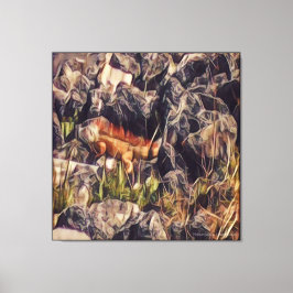 Impressão Em Tela Orange Guana Art