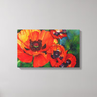 Orange Oriental Poppies Art