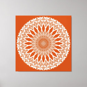 Impressão Em Tela Orange Squirrel Tristyns Mandala