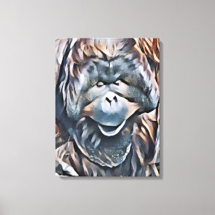 IMPRESSÃO EM TELA ORANGUTAN