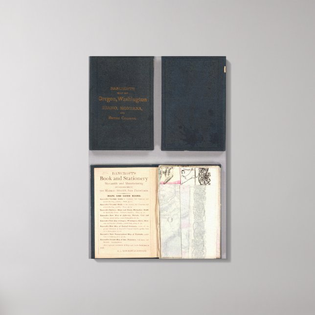 Impressão Em Tela Oregon, Washington, Idaho, Montana (Frente)