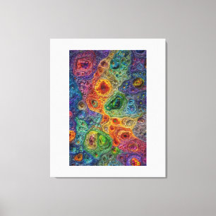 Impressão Em Tela Organic Waves