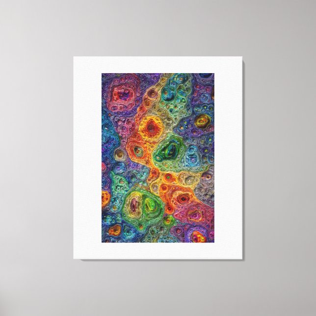 Impressão Em Tela Organic Waves (Frente)