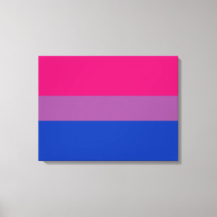 Impressão Em Tela Orgulho Bissexual (Bandeira Bi)