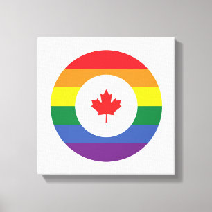 Impressão Em Tela Orgulho gay do Canadá