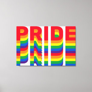 Impressão Em Tela Orgulho lgbt lgbtq arco-íris Esticado Tela Impres