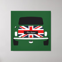 Original clássico do Union Jack Austin Mini Cooper
