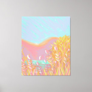 Impressão Em Tela Original Contemporâneo "The Lake" Triptych Trabalh