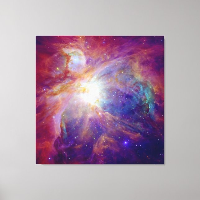 Impressão Em Tela Orion Nebula Fuschia Rosa NASA (Frente)