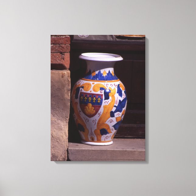 Impressão Em Tela Ornamentado vase Gubbio Umbria Itália Poster Plaqu (Frente)