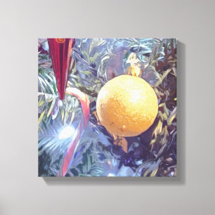 Impressão Em Tela Ornamentos de férias de inverno