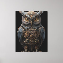 Impressão Em Tela Ornate Clockwork Owl