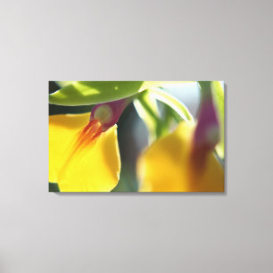 Impressão Em Tela Orquídea amarela